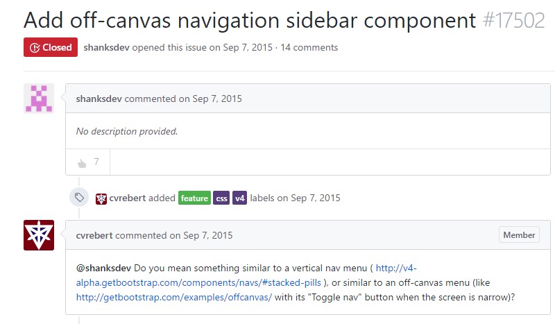  Bring in off-canvas navigation sidebar component